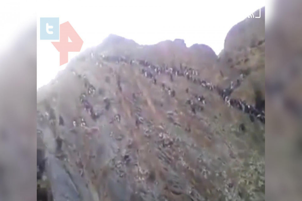 В Сети обсуждают видео со штурмующими гору афганскими беженцами-ВИДЕО 