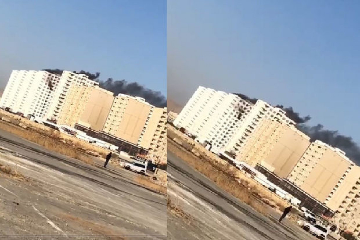 В одном из многоэтажных жилых домом Баку вспыхнул пожар-ВИДЕО 