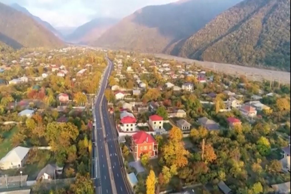Видеокадры дороги, которую открыл президент Ильхам Алиев-ВИДЕО 