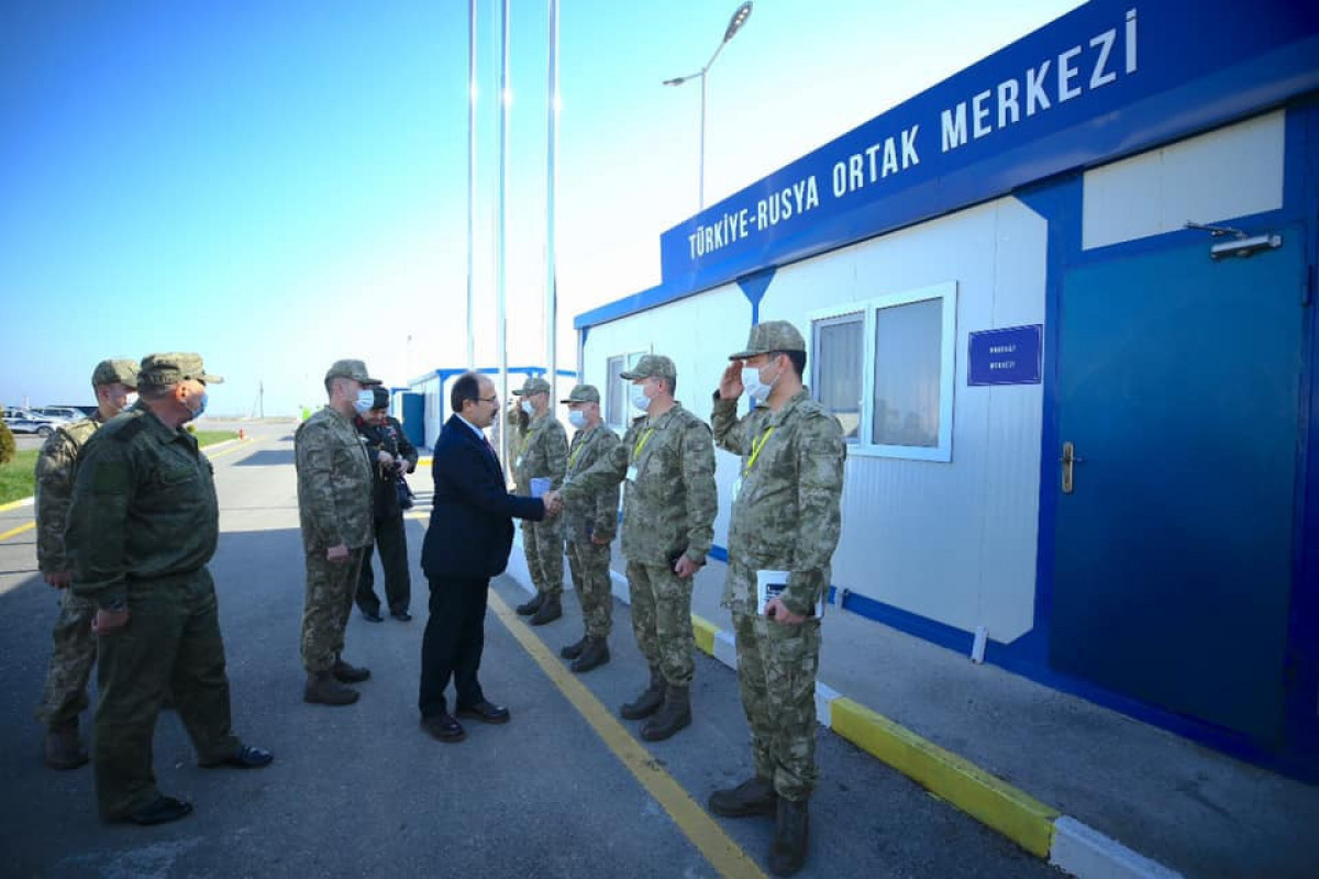 Посол Турции посетил совместный российско-турецкий Мониторинговый центр в Карабахе-ФОТО 