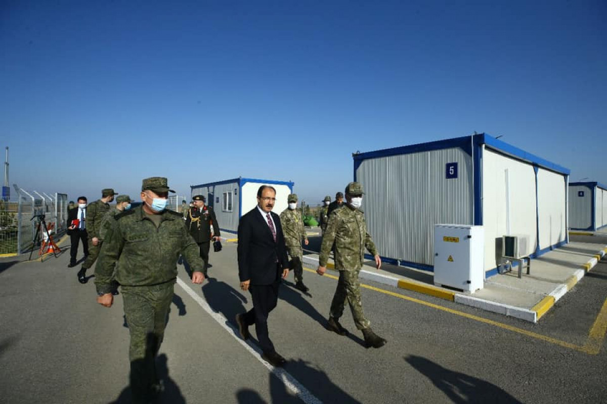 Посол Турции посетил совместный российско-турецкий Мониторинговый центр в Карабахе-ФОТО 