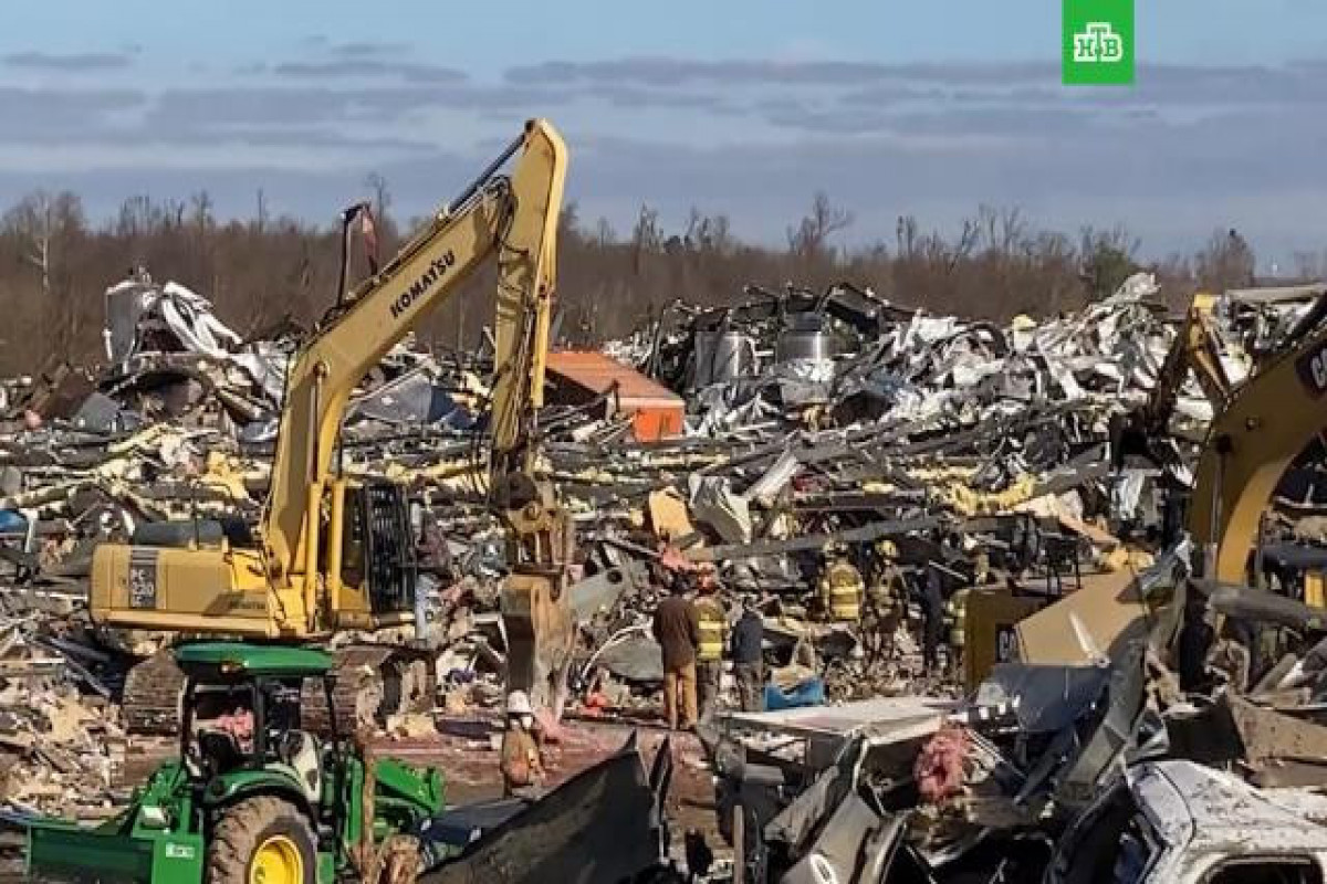 Под завалами свечной фабрики в США остаются около 40 человек-ВИДЕО