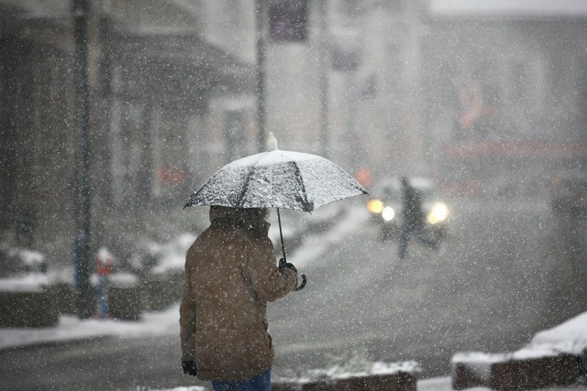 В Баку ожидается интенсивный снегопад