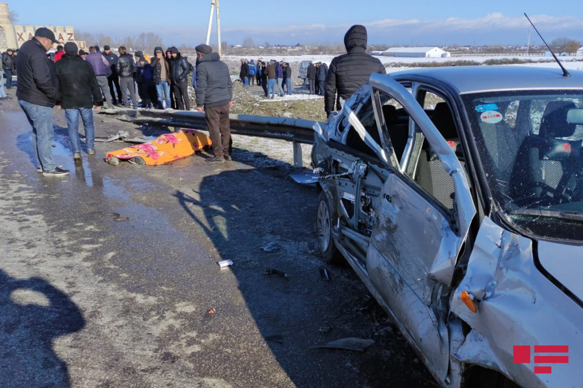 В Хачмазском районе произошло цепное ДТП, есть погибший и пострадавшие-ФОТО -ВИДЕО 