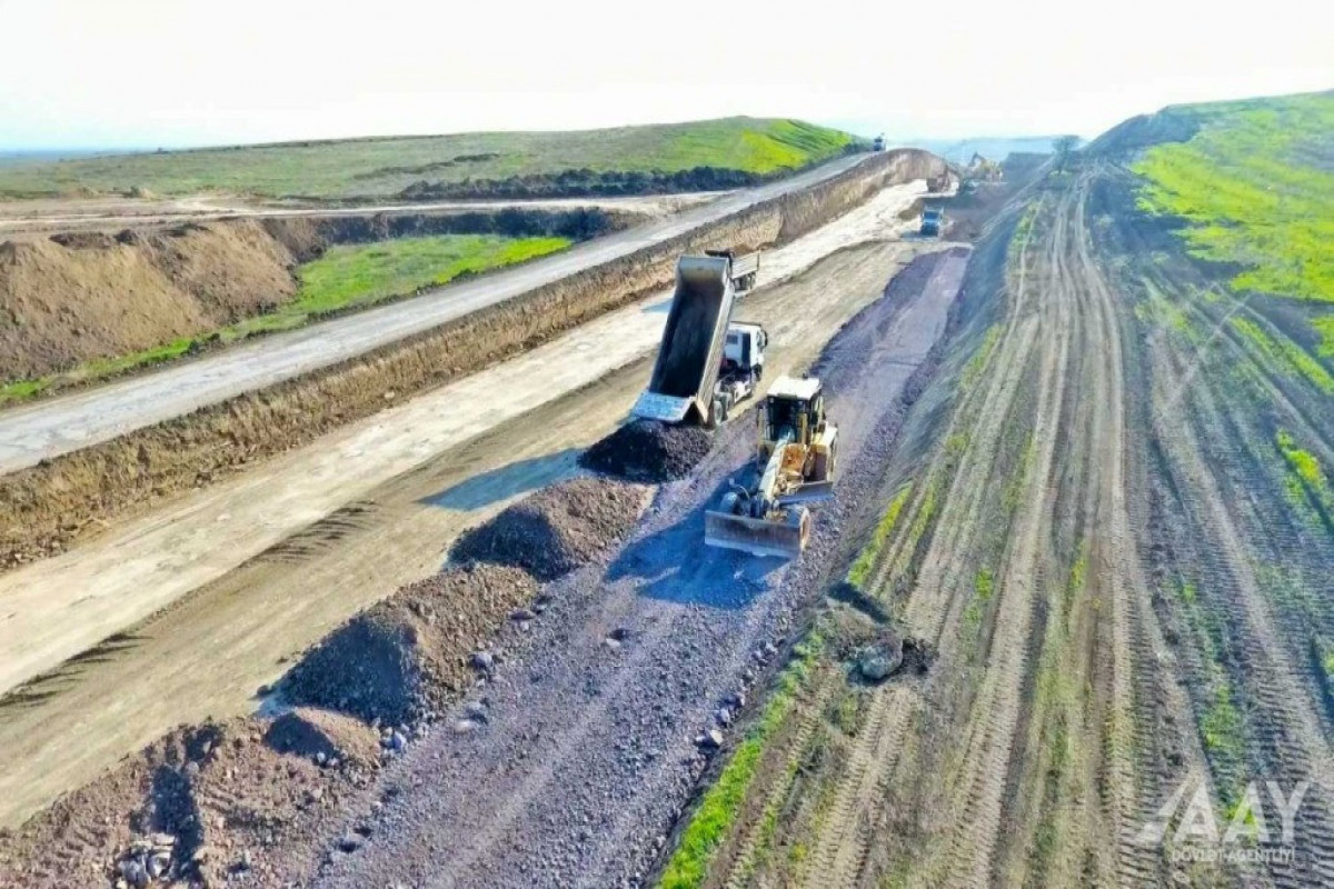 Строительство дороги Физули-Гадрут продолжается быстрыми темпами-ФОТО 