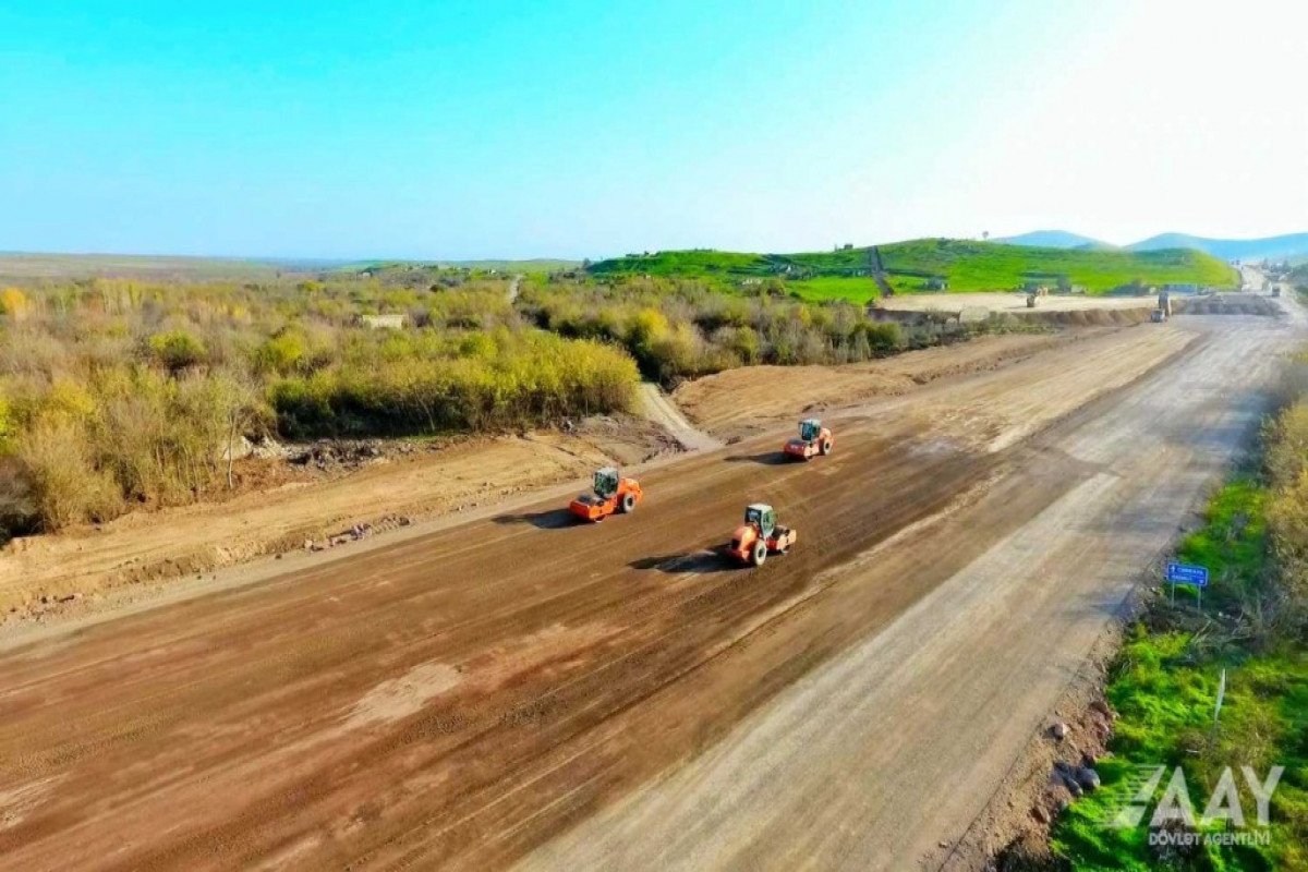 Строительство дороги Физули-Гадрут продолжается быстрыми темпами-ФОТО 