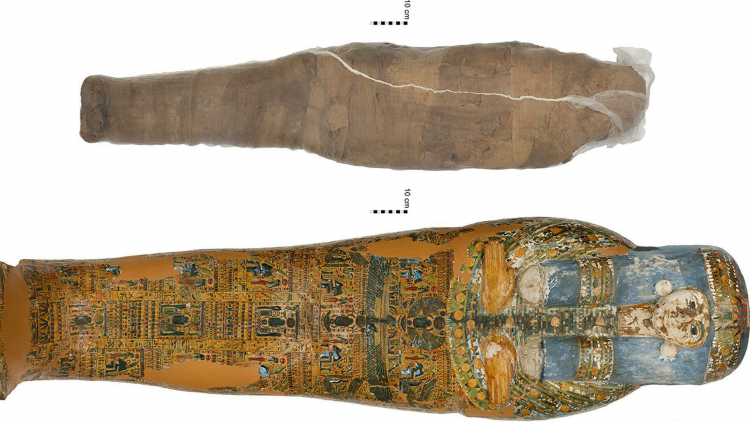 Впервые обнаружена древнеегипетская мумия в глиняной оболочке