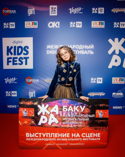 Юная певица из Казахстана получила путёвку на фестиваль "Жару "в Баку - ФОТО