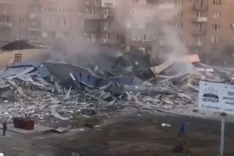 Во Владикавказе после взрыва обрушился торговый центр, есть погибший и пострадавшие - ВИДЕО