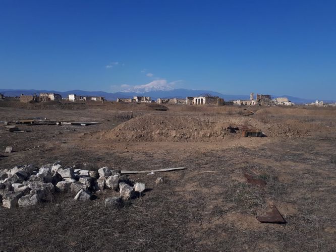 В Агдаме обнаружены брошенные армянами боеприпасы - ФОТО