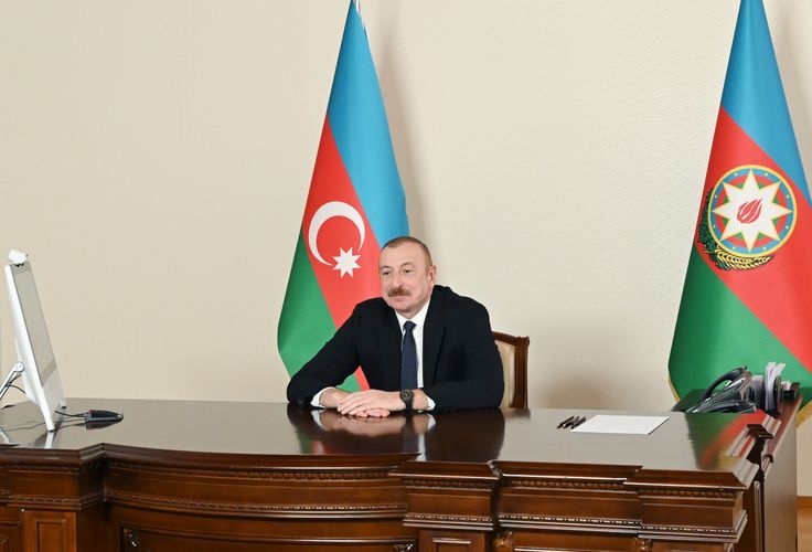 Ильхам Алиев принял в видеоформате сопредседателя Международного центра Низами Гянджеви