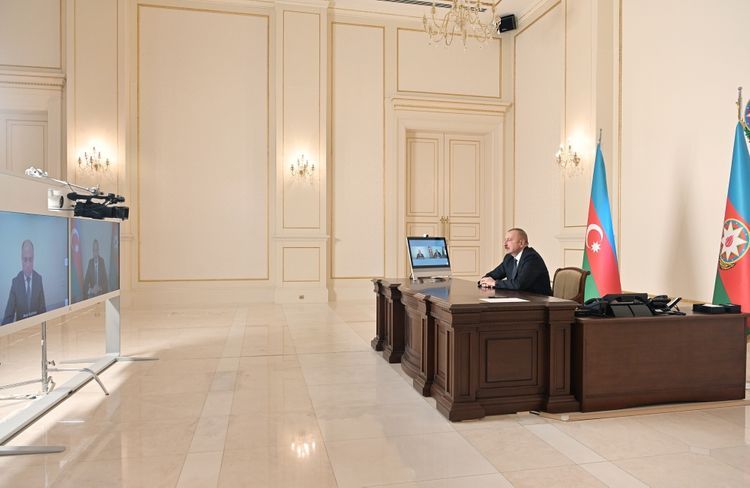 Ильхам Алиев провел видео-встречу с новоназначенным министром культуры Анаром Керимовым