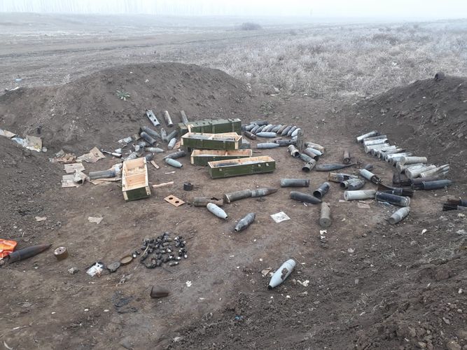 В прифронтовых районах Азербайджана обнаружено около 1000 неразорвавшихся боеприпасов - ФОТО