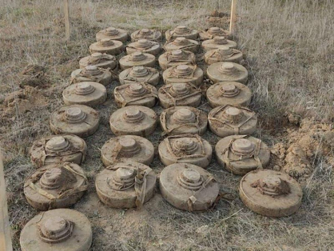 С 27 сентября 2020 года на территории Азербайджана обнаружены 4 546 противопехотных мин - ФОТО