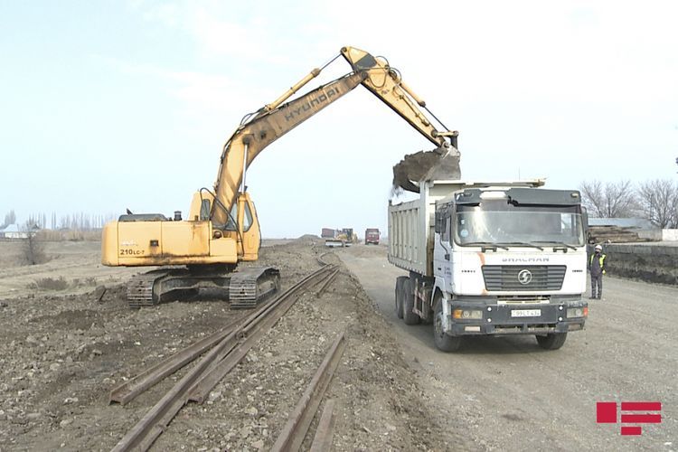Началось строительство железнодорожного участка Барда-Агдам - ФОТО