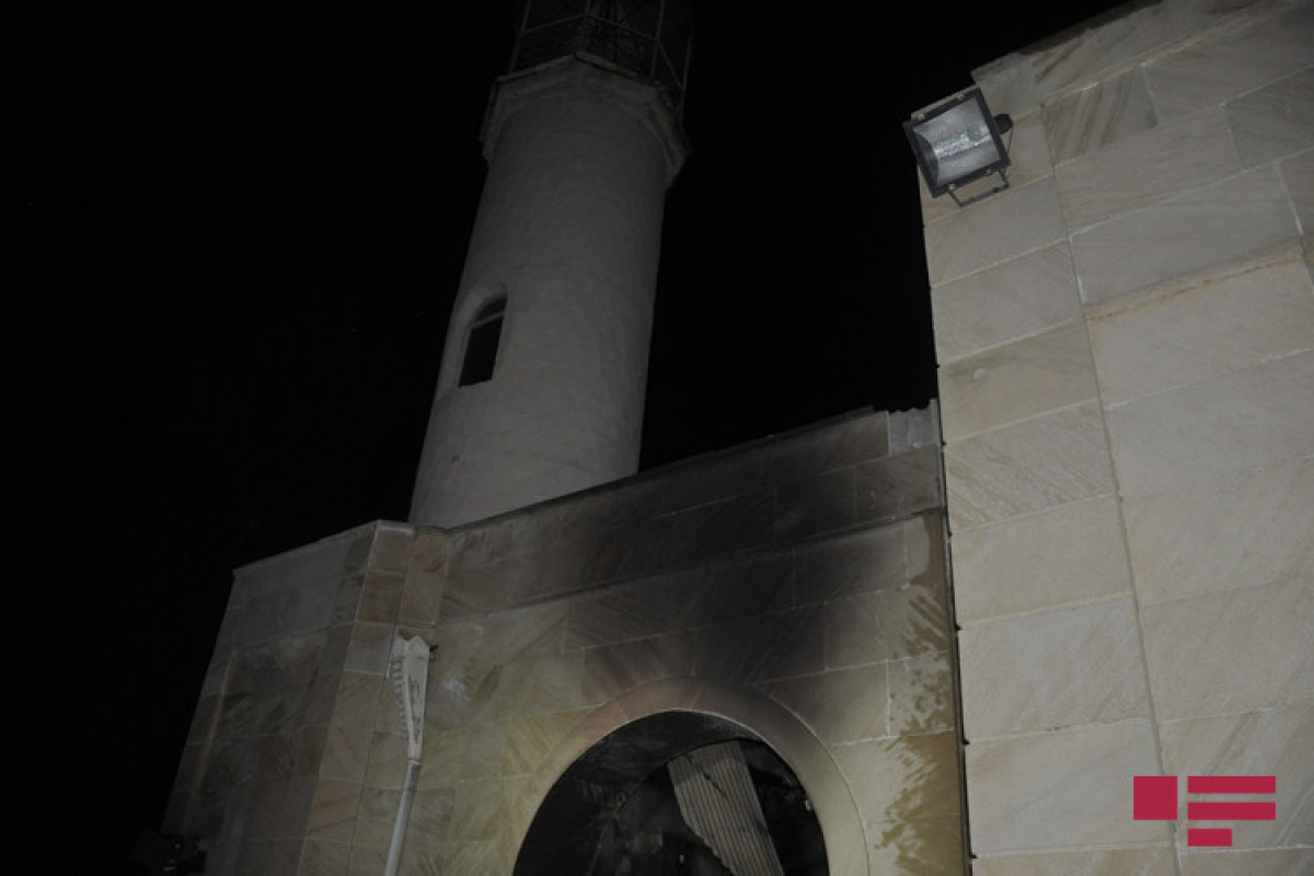 В Сабирабаде в мечети произошел пожар-ФОТО -ВИДЕО 
