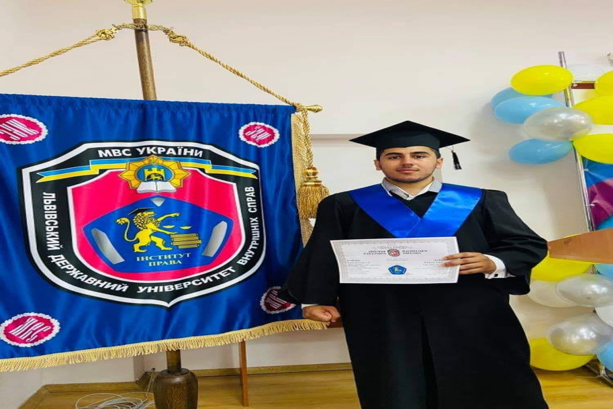 Сын главы международного альянса «Азербайджан-Украина» получил диплом Львовского госуниверситета внутренних дел