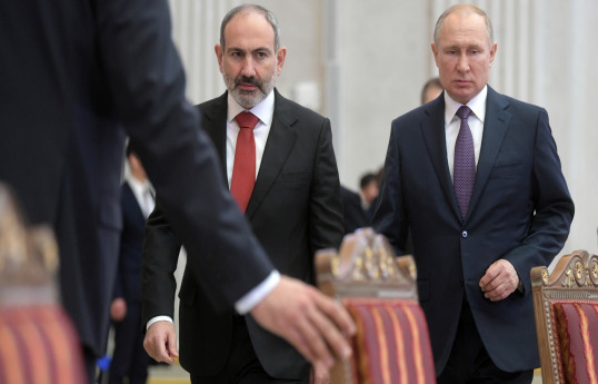 Никол Пашинян и Владимир Путин