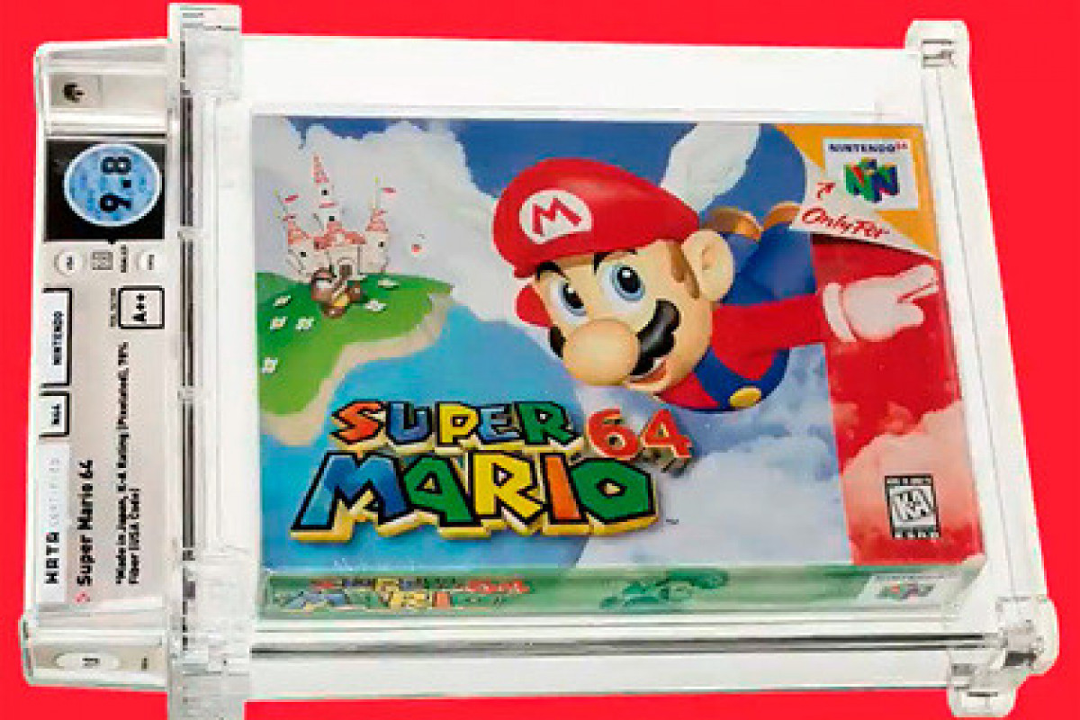 Картридж с игрой Super Mario 64 продали на аукционе за 1,5 миллиона долларов