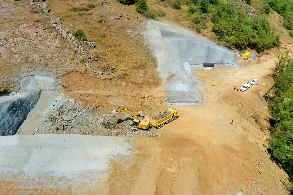 Началось строительство туннелей на автомобильной дороге Ахмедбейли-Физули-Шуша-ФОТО 