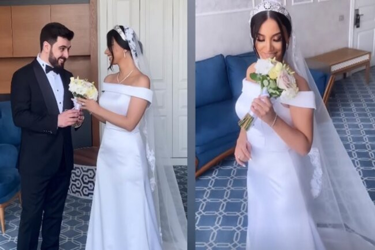 Невеста азербайджанского телеведущего выбрала образ Меган Маркл на свою свадьбу-ВИДЕО 