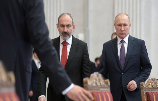 Никол Пашинян и Владимир Путин