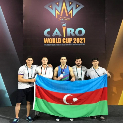 Азербайджанский гимнаст завоевал серебряную медаль на Кубке мира в Каире 