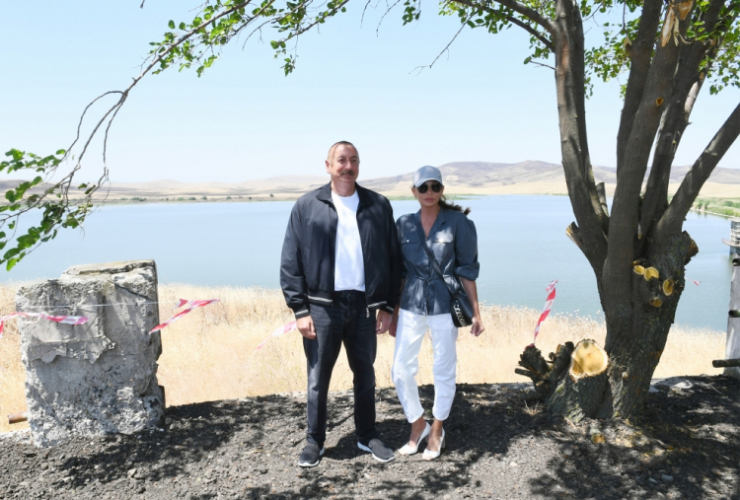 Ильхам Алиев побывал на водохранилище Ашагы Кенделенчай в Физули - ОБНОВЛЕНО