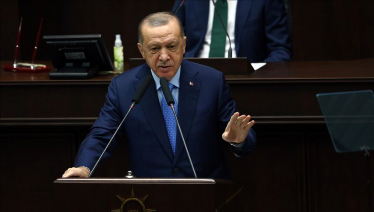 Президент Турции выступил в парламенте Азербайджана - ВИДЕО