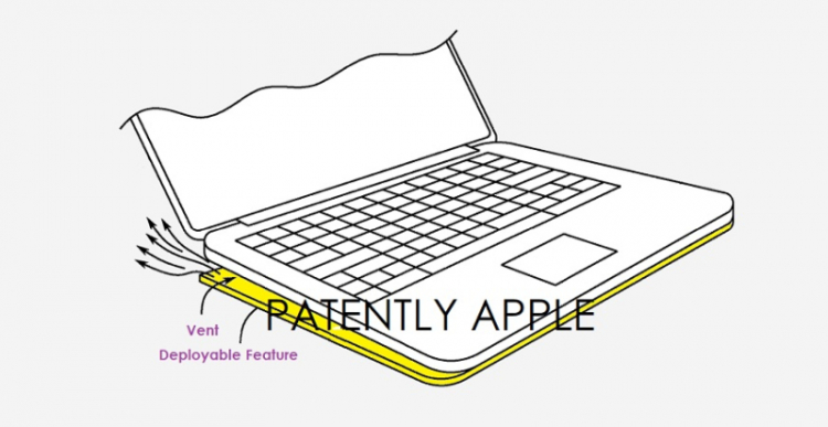 Apple изобрела выдвижную подставку для ноутбука
