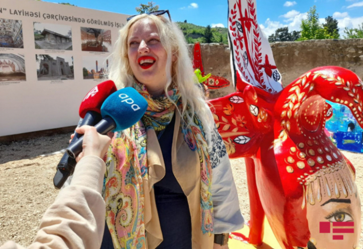 Иностранные художники поделились впечатлениями от поездки на освобожденные от оккупации территории Азербайджана - ФОТО