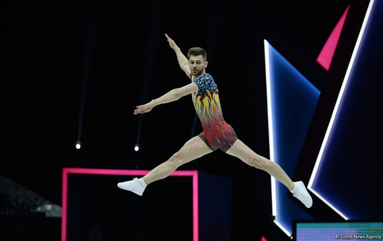 Азербайджанский гимнаст вышел в финал чемпионата мира по аэробной гимнастике 