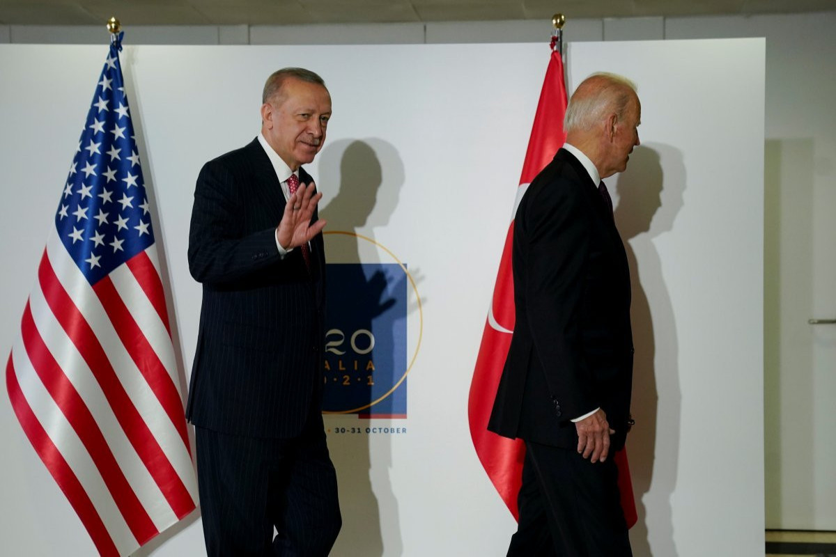 президенты Турции и США Эрдоган и Байден