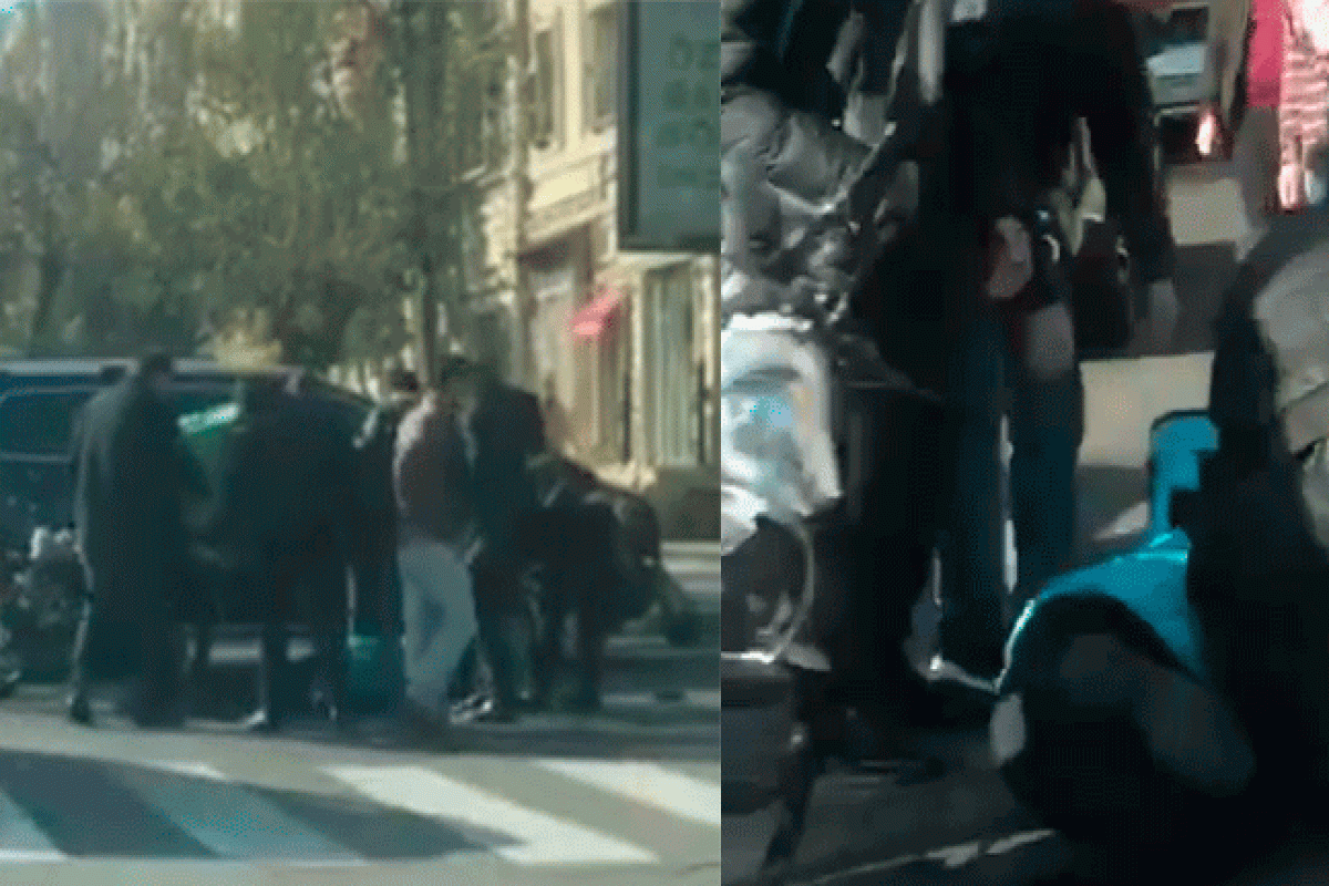 В Баку курьера Wolt сбил автомобиль - ДОСТАВКИ НЕ БУДЕТ -ВИДЕО 