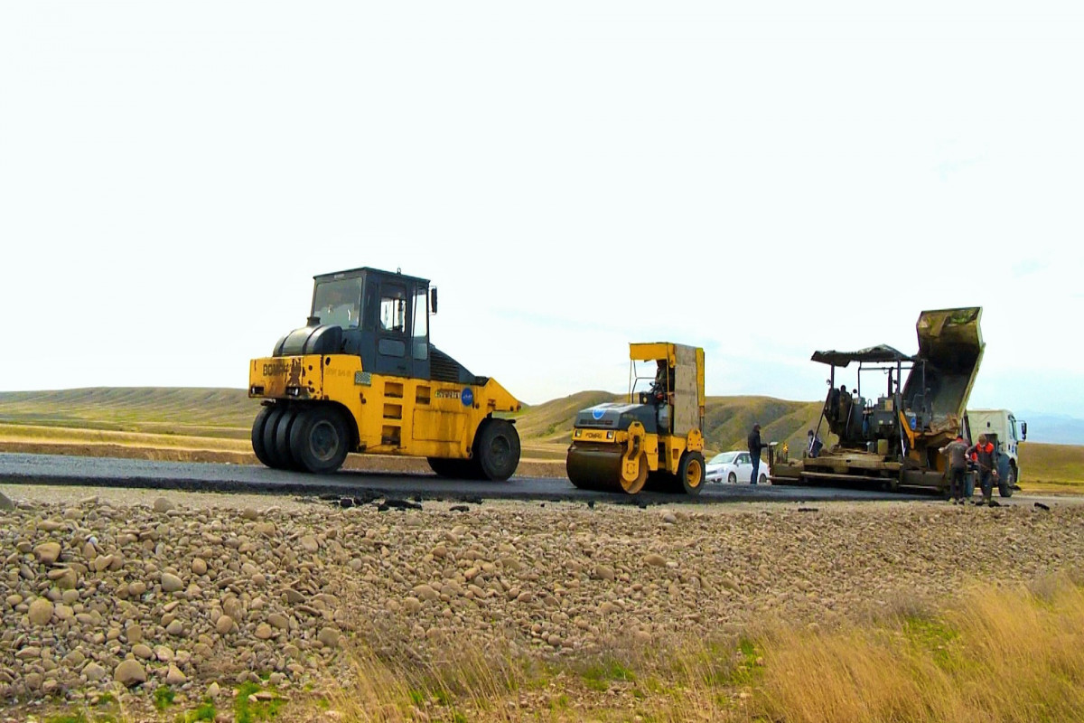 Продолжается строительство новой автомобильной дороги, ведущей к заповеднику «Кешикчидаг»-ФОТО 