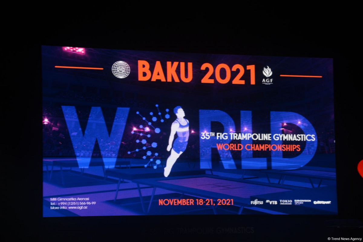 В Баку состоялась торжественная церемония открытия 35-го Чемпионата мира по прыжкам на батуте