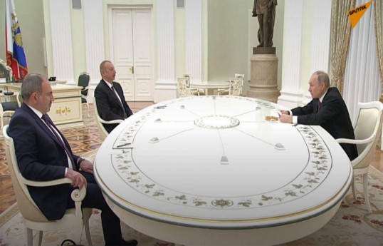 Ильхам Алиев, Владимир Путин и Никол Пашинян