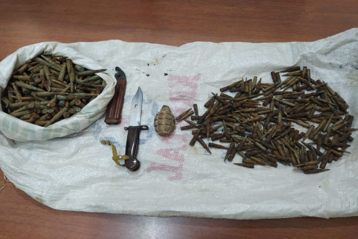 В Гусарском районе Азербайджана обнаружено значительное количество боеприпасов