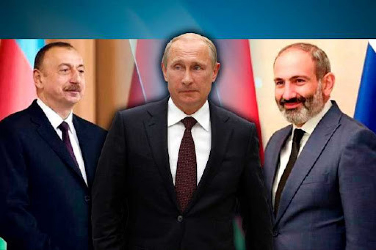 Ильхам Алиев, Владимир Путин и Никол Пашинян