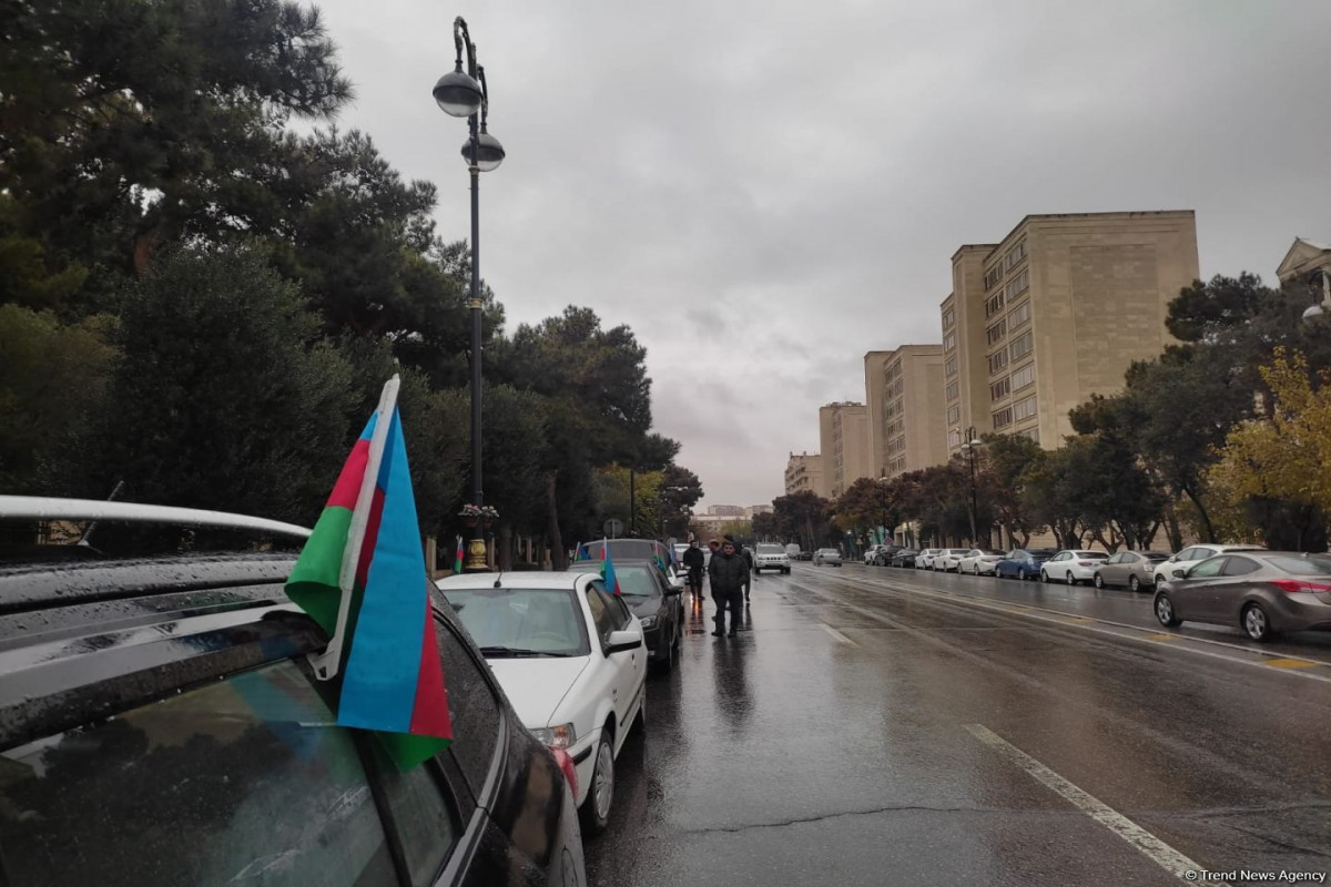 В Баку организован автопробег Победы-ФОТО 