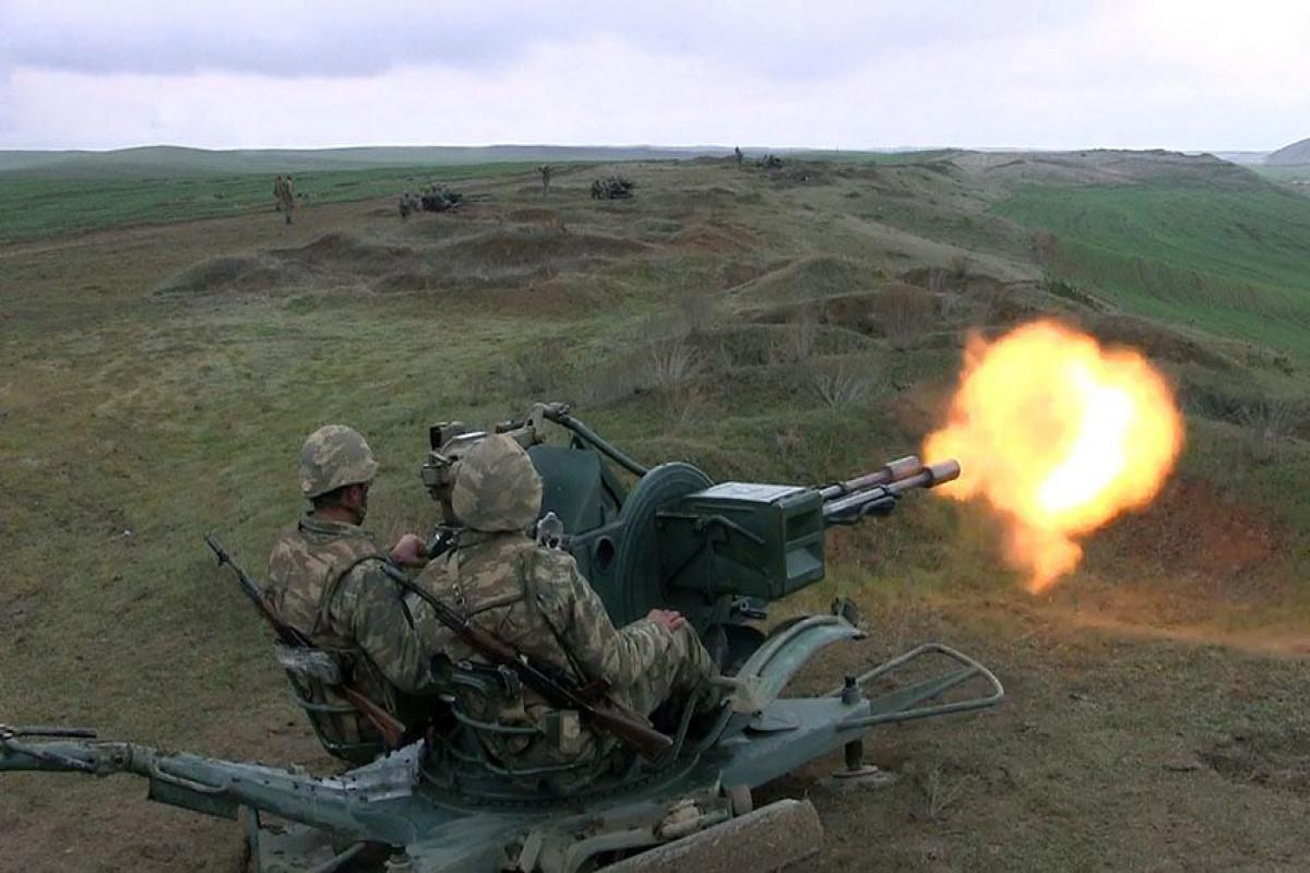 Подразделения ПВО ВС Азербайджана выполнили боевые стрельбы-ВИДЕО 