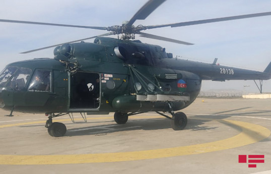 Тела погибших при крушении военного вертолета доставлены в Баку