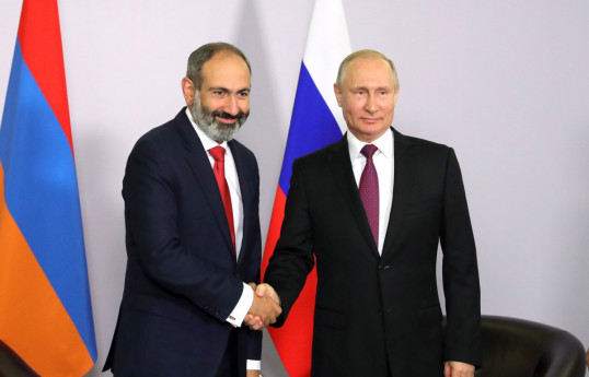 Никол Пашинян, Владимир Путин