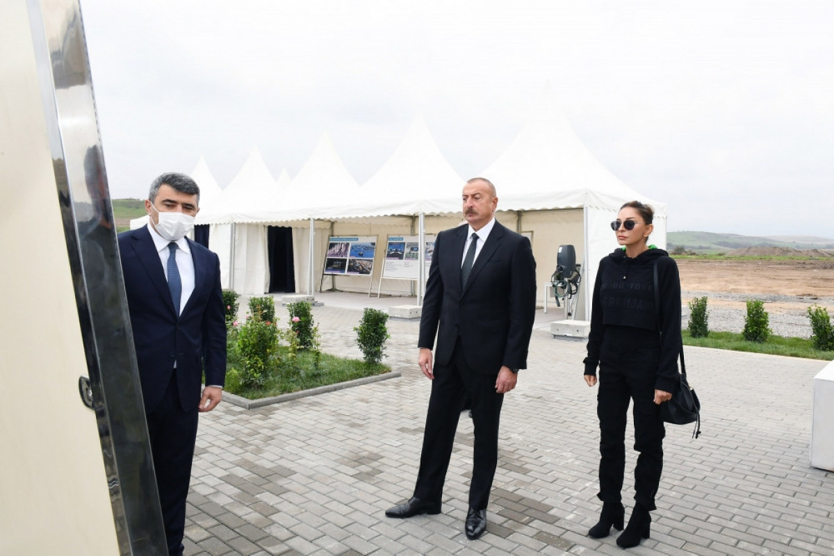 Президент Азербайджана заложил фундамент нового «умного села» в селе Довлетъярлы-ОБНОВЛЕНО -ФОТО 