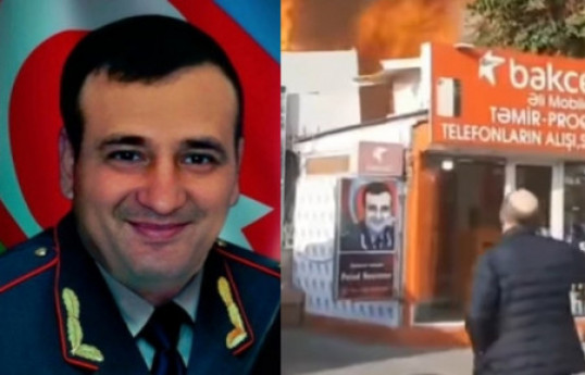 О поступке этого  азербайджанца во время пожара в Баку "гудят" соцсети -ВИДЕО 