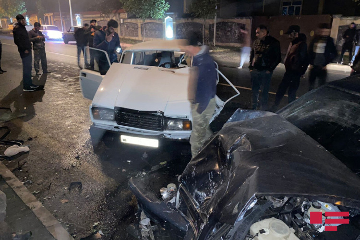 В Балакене столкнулись легковые автомобили, есть пострадавшие-ФОТО 