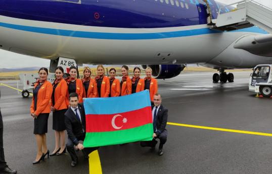 Историческое событие: В аэропорту Физули приземлился самолет AZAL «KARABAKH»-ФОТО 
