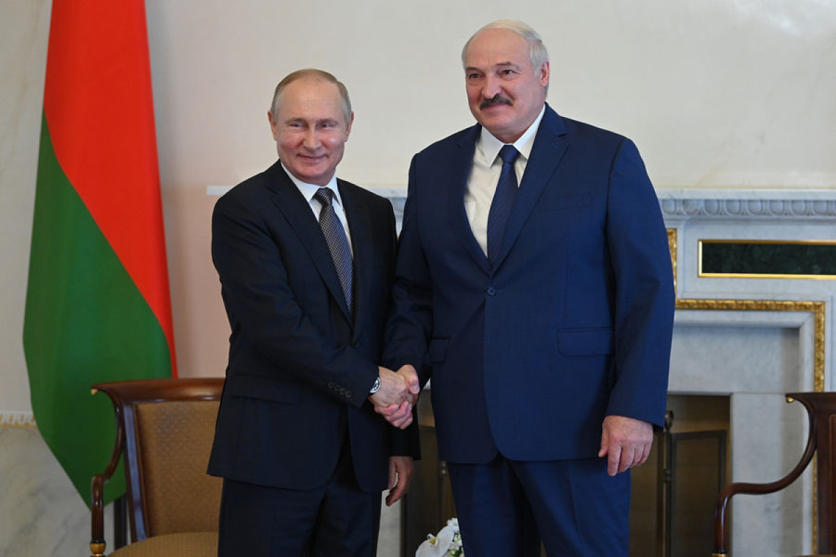 президент России Владимир Путин и президент Беларуси Александр Лукашенко