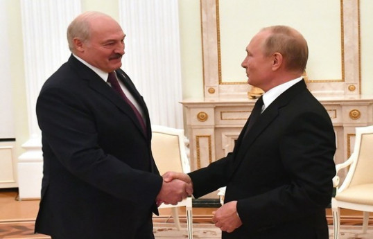 президент России Владимир Путин и президент Беларуси Александр Лукашенко