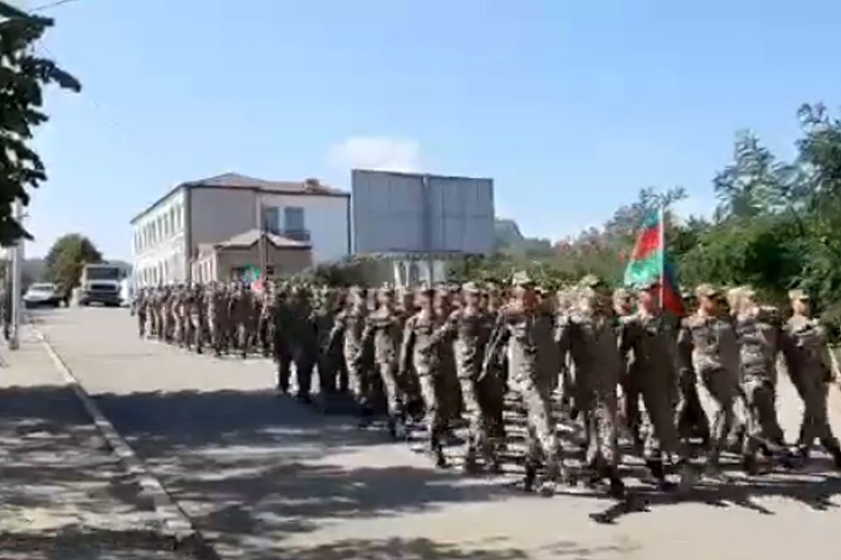 В Шуше состоялся военный марш -ВИДЕО 